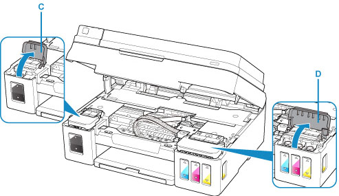 Canon : Inkjet Manuals : G4010 Series : Refilling Ink Tanks